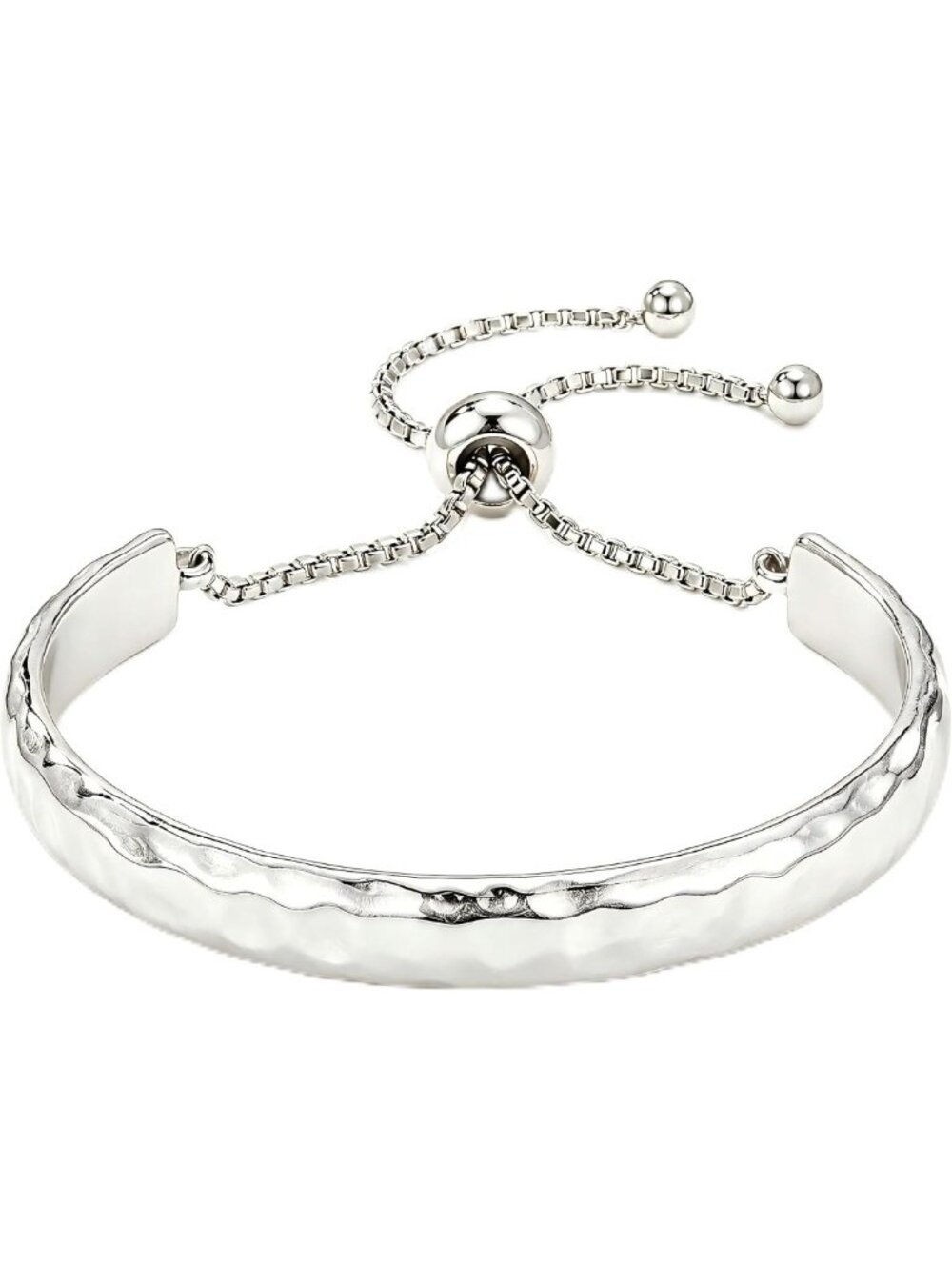 Stylish Hammered Bolo Bangle Bracelets for Women - CZ & Minimalist Design